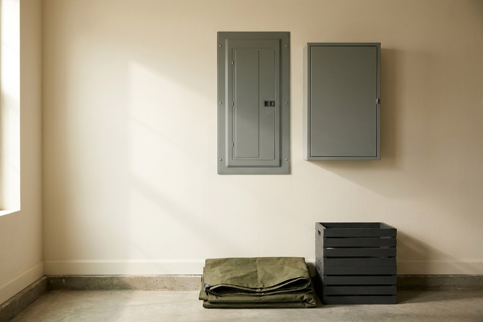 Generator Interlock Kit vs Transfer Switch AI-generated editorial illustration.